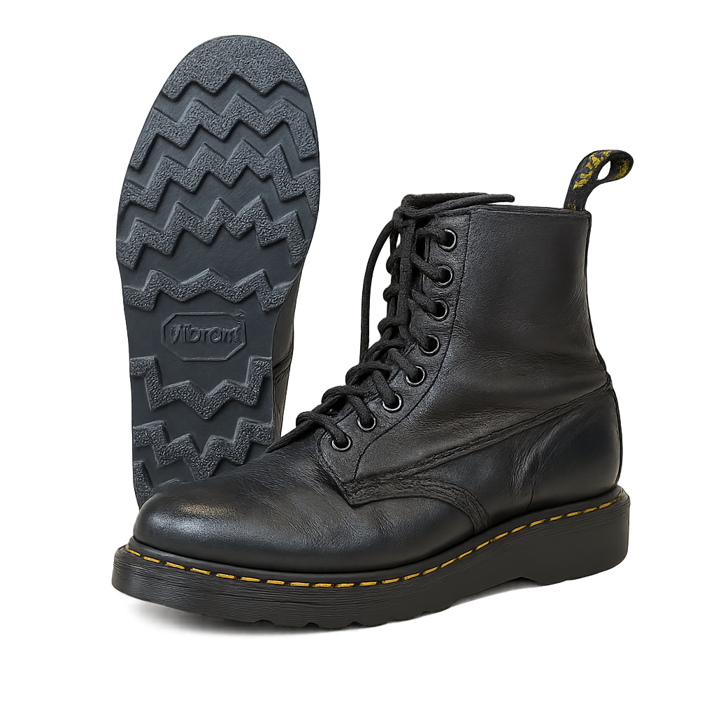 Dr. Marten boots resoled with Vibram 4014 soles