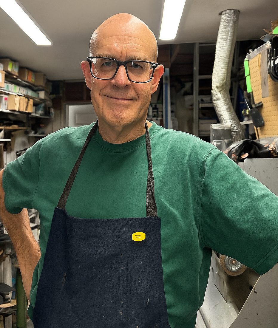 Shoe repair work at High St. Shoe Repair