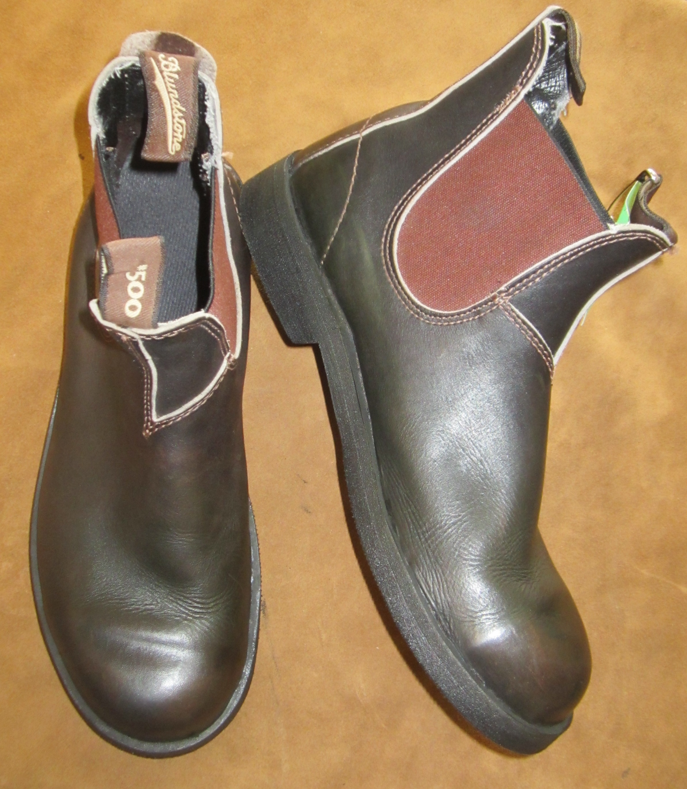 Blundstones resoled with smooth Vibram 1716 soles