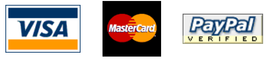 Our payment options are cash, Visa and Mastercard.