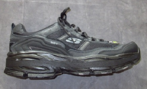 Another photo of a shoe lift for leg length difference