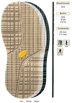 Image of the Vibram Elvis sole, style #1328.